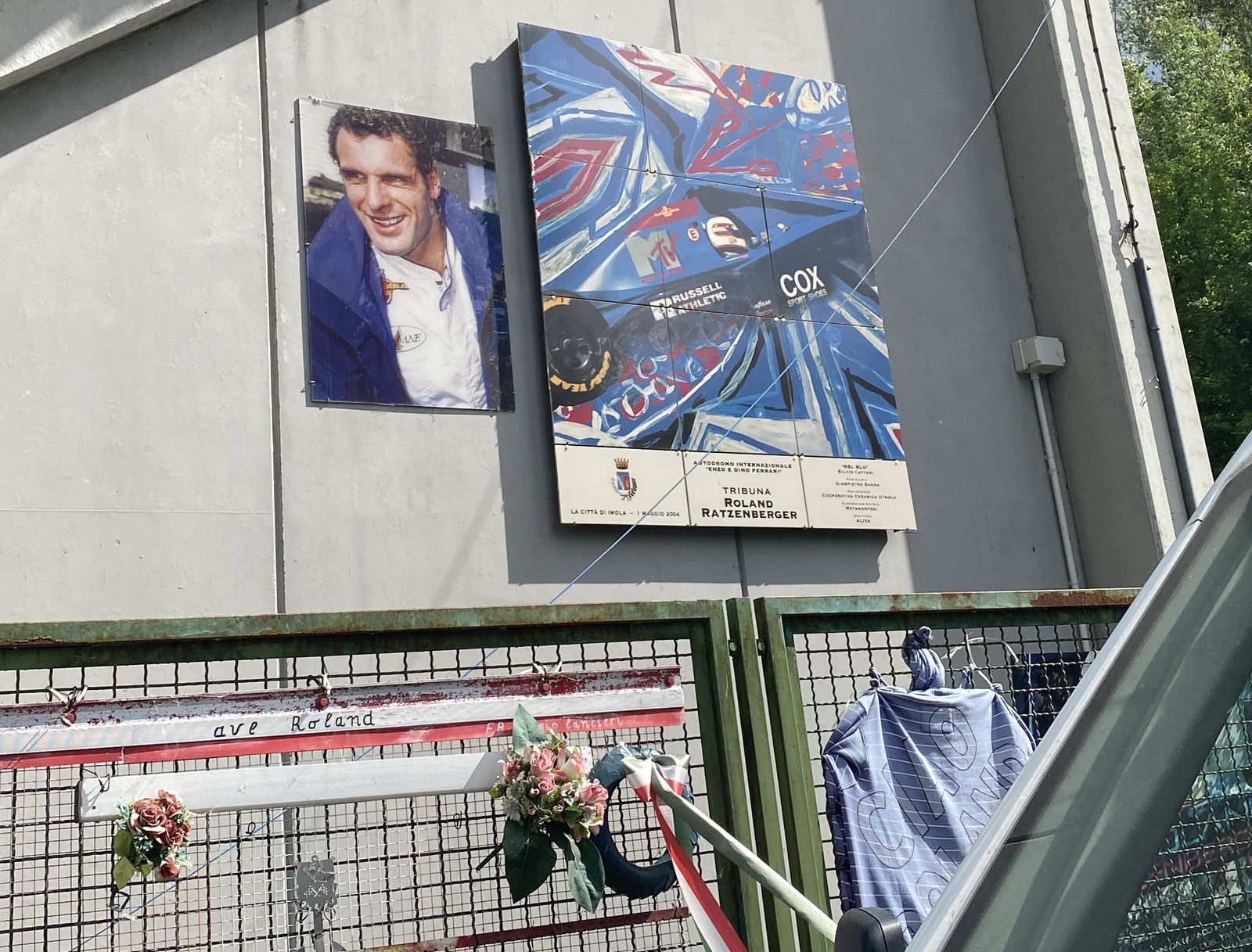 Tributes to Roland Ratzenberger at Imola